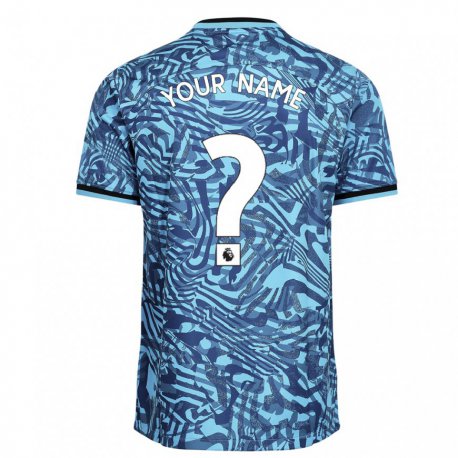 Kandiny Kinder Ihren Namen #0 Blau Dunkelblau Ausweichtrikot Trikot 2022/23 T-shirt