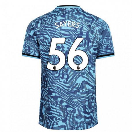 Kandiny Kinder Charlie Sayers #56 Blau Dunkelblau Ausweichtrikot Trikot 2022/23 T-shirt