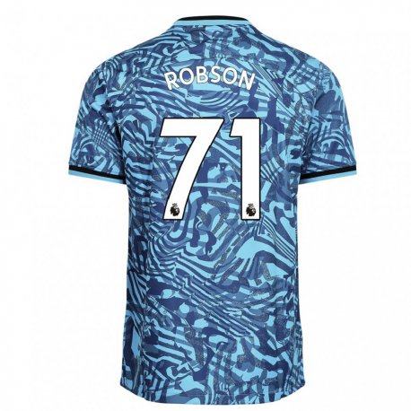 Kandiny Kinder Max Robson #71 Blau Dunkelblau Ausweichtrikot Trikot 2022/23 T-shirt