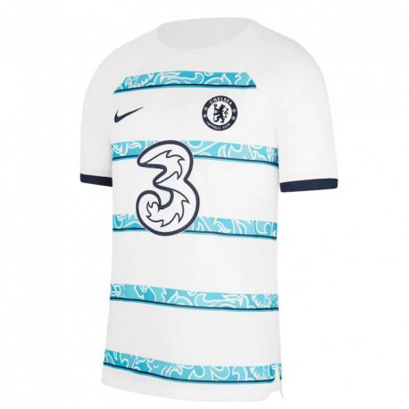 Kandiny Herren Xavier Simons #0 Weiß Hellblau Ausweichtrikot Trikot 2022/23 T-shirt