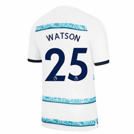 Kandiny Herren Lucy Watson #25 Weiß Hellblau Ausweichtrikot Trikot 2022/23 T-shirt