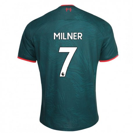 Kandiny Herren James Milner #7 Dunkelgrün Ausweichtrikot Trikot 2022/23 T-shirt