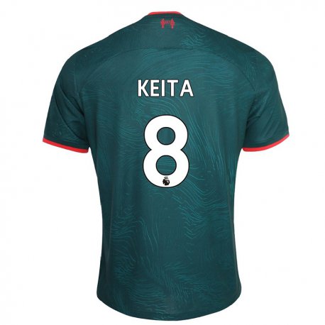 Kandiny Herren Naby Keïta #8 Dunkelgrün Ausweichtrikot Trikot 2022/23 T-shirt