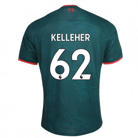 Kandiny Herren Caoimhin Kelleher #62 Dunkelgrün Ausweichtrikot Trikot 2022/23 T-shirt