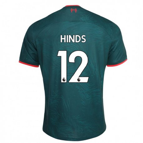 Kandiny Herren Taylor Hinds #12 Dunkelgrün Ausweichtrikot Trikot 2022/23 T-shirt