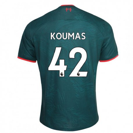 Kandiny Herren Lewis Koumas #42 Dunkelgrün Ausweichtrikot Trikot 2022/23 T-shirt