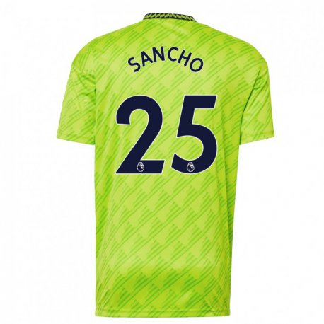 Kandiny Herren Jadon Sancho #25 Hellgrün Ausweichtrikot Trikot 2022/23 T-shirt