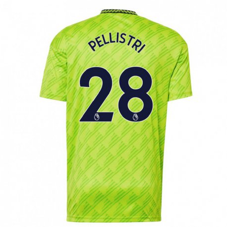 Kandiny Herren Facundo Pellistri #28 Hellgrün Ausweichtrikot Trikot 2022/23 T-shirt