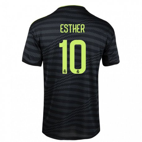 Kandiny Herren Esther Gonzalez #10 Schwarz Dunkelgrau Ausweichtrikot Trikot 2022/23 T-shirt