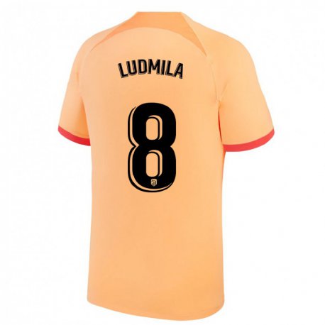 Kandiny Herren Ludmila #8 Hellorange Ausweichtrikot Trikot 2022/23 T-shirt