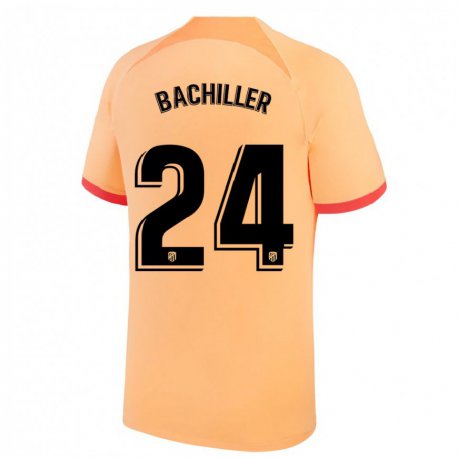 Kandiny Herren Iker Bachiller #24 Hellorange Ausweichtrikot Trikot 2022/23 T-shirt
