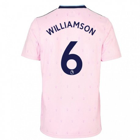 Kandiny Herren Leah Williamson #6 Rosa Marine Ausweichtrikot Trikot 2022/23 T-shirt