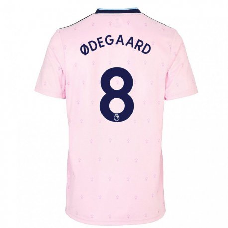 Kandiny Herren Martin Odegaard #8 Rosa Marine Ausweichtrikot Trikot 2022/23 T-shirt