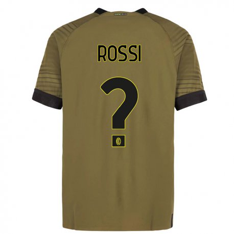 Kandiny Herren Gianluca Rossi #0 Dunkelgrün Schwarz Ausweichtrikot Trikot 2022/23 T-shirt