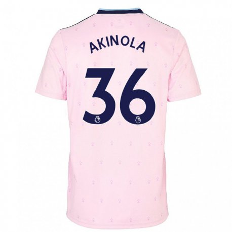 Kandiny Herren Tim Akinola #36 Rosa Marine Ausweichtrikot Trikot 2022/23 T-shirt