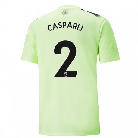Kandiny Herren Kerstin Casparij #2 Grün Dunkelgrau Ausweichtrikot Trikot 2022/23 T-shirt