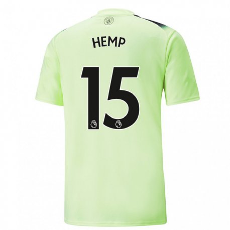 Kandiny Herren Lauren Hemp #15 Grün Dunkelgrau Ausweichtrikot Trikot 2022/23 T-shirt