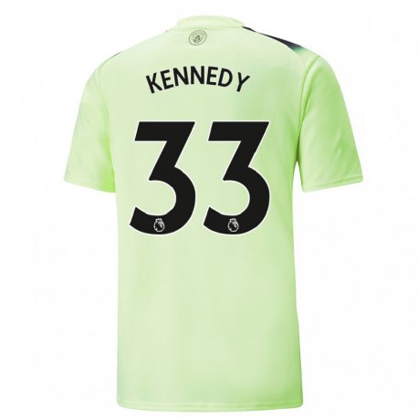 Kandiny Herren Alanna Kennedy #33 Grün Dunkelgrau Ausweichtrikot Trikot 2022/23 T-shirt