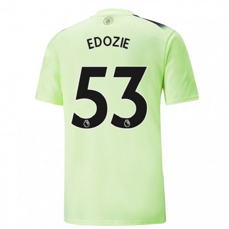 Kandiny Herren Samuel Edozie #53 Grün Dunkelgrau Ausweichtrikot Trikot 2022/23 T-shirt