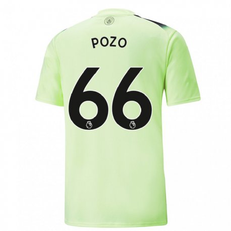 Kandiny Herren Iker Pozo #66 Grün Dunkelgrau Ausweichtrikot Trikot 2022/23 T-shirt