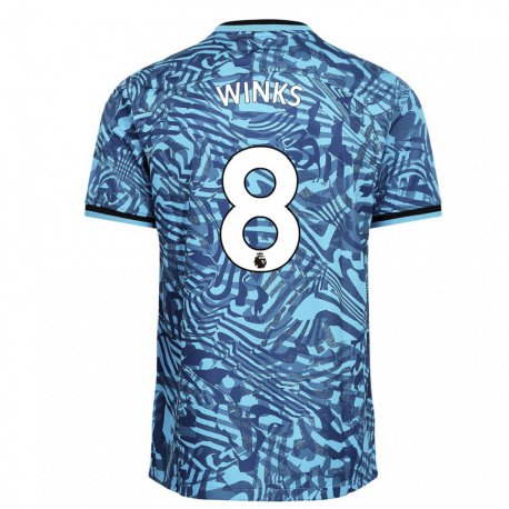 Kandiny Herren Harry Winks #8 Blau Dunkelblau Ausweichtrikot Trikot 2022/23 T-shirt
