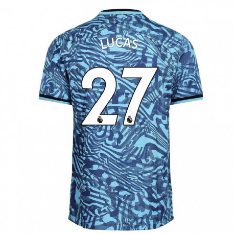 Kandiny Herren Lucas Moura #27 Blau Dunkelblau Ausweichtrikot Trikot 2022/23 T-shirt