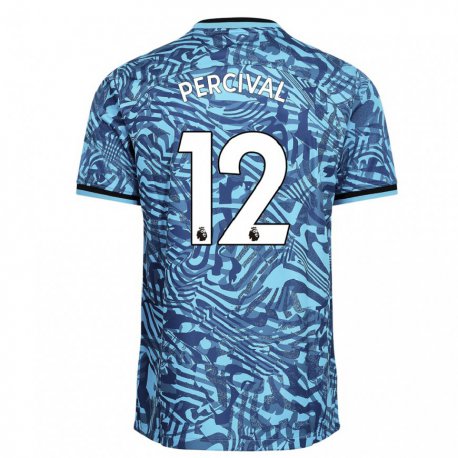 Kandiny Herren Ria Percival #12 Blau Dunkelblau Ausweichtrikot Trikot 2022/23 T-shirt