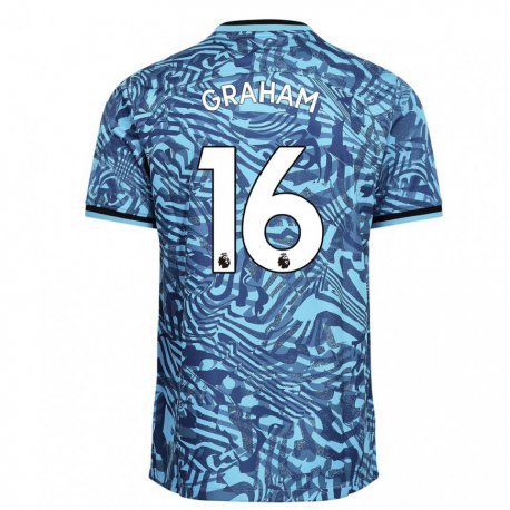 Kandiny Herren Kit Graham #16 Blau Dunkelblau Ausweichtrikot Trikot 2022/23 T-shirt