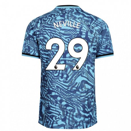Kandiny Herren Ashleigh Neville #29 Blau Dunkelblau Ausweichtrikot Trikot 2022/23 T-shirt