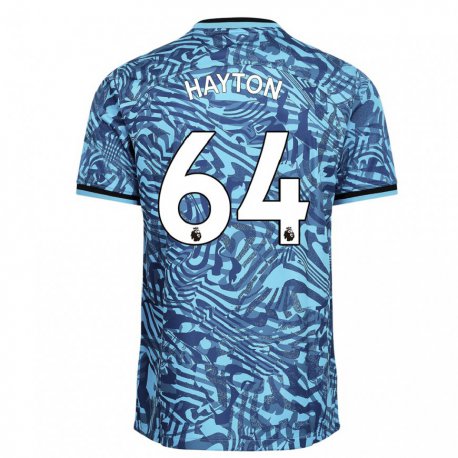Kandiny Herren Adam Hayton #64 Blau Dunkelblau Ausweichtrikot Trikot 2022/23 T-shirt