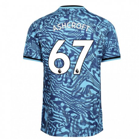 Kandiny Herren Tyrell Ashcroft #67 Blau Dunkelblau Ausweichtrikot Trikot 2022/23 T-shirt