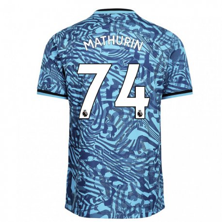 Kandiny Herren Roshaun Mathurin #74 Blau Dunkelblau Ausweichtrikot Trikot 2022/23 T-shirt
