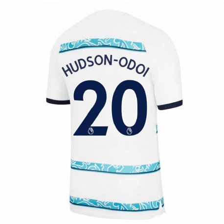 Kandiny Damen Callum Hudson-odoi #20 Weiß Hellblau Ausweichtrikot Trikot 2022/23 T-shirt