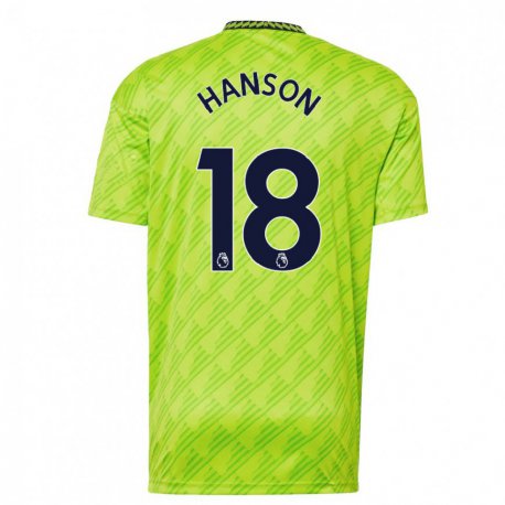 Kandiny Damen Kirsty Hanson #18 Hellgrün Ausweichtrikot Trikot 2022/23 T-shirt