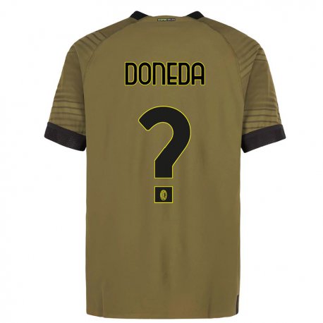 Kandiny Damen Paolo Doneda #0 Dunkelgrün Schwarz Ausweichtrikot Trikot 2022/23 T-shirt