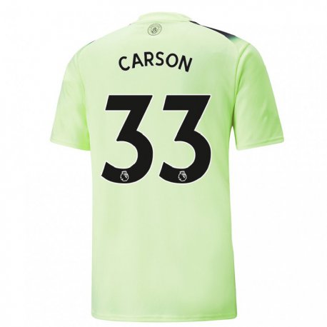 Kandiny Damen Scott Carson #33 Grün Dunkelgrau Ausweichtrikot Trikot 2022/23 T-shirt