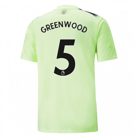Kandiny Damen Alex Greenwood #5 Grün Dunkelgrau Ausweichtrikot Trikot 2022/23 T-shirt