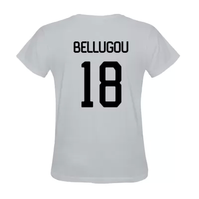 Herren Francois Bellugou #18 Weiß Trikot Hemd