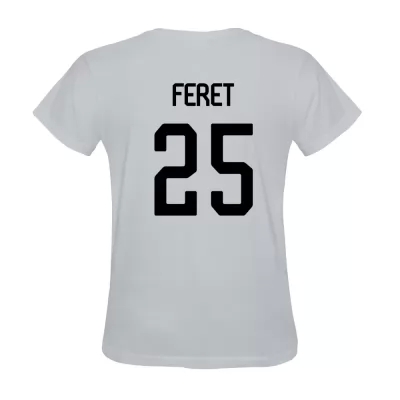 Herren Julien Feret #25 Weiß Trikot Hemd