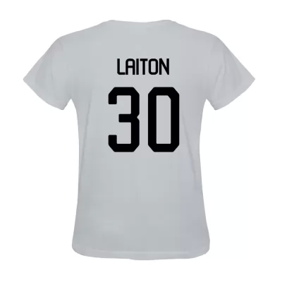 Herren Sonny Laiton #30 Weiß Trikot Hemd