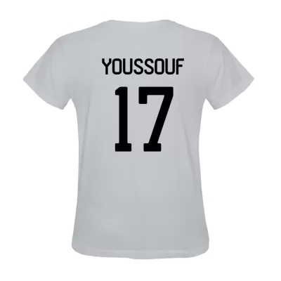 Herren Benjaloud Youssouf #17 Weiß Trikot Hemd