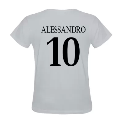 Herren Danilo Alessandro #10 Weiß Trikot Hemd