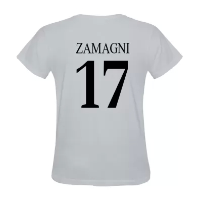 Herren Andrea Zamagni #17 Weiß Trikot Hemd