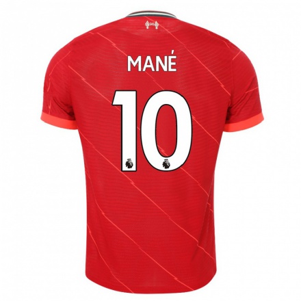 Damen Fußball Sadio Mane #10 Rot Heimtrikot Trikot 2021/22 T-shirt