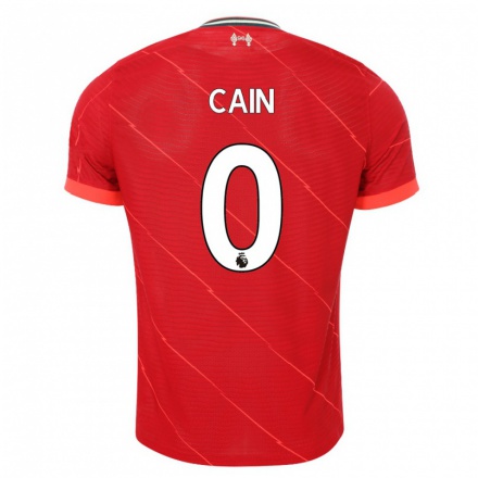 Damen Fußball Jake Cain #0 Rot Heimtrikot Trikot 2021/22 T-Shirt