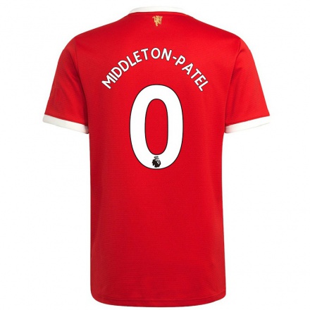 Damen Fußball Safia Middleton-Patel #0 Rot Heimtrikot Trikot 2021/22 T-Shirt