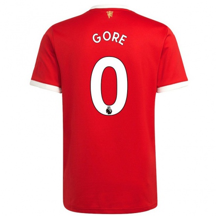 Damen Fußball Daniel Gore #0 Rot Heimtrikot Trikot 2021/22 T-Shirt