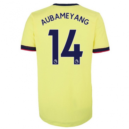 Damen Fußball Pierre-Emerick Aubameyang #14 Rot-Weib Heimtrikot Trikot 2021/22 T-Shirt