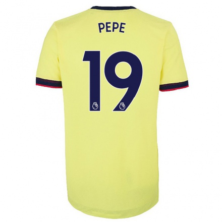 Damen Fußball Nicolas Pepe #19 Rot-weib Heimtrikot Trikot 2021/22 T-shirt