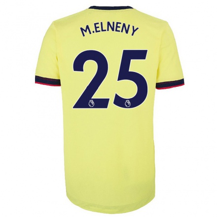 Damen Fußball Mohamed Elneny #25 Rot-Weib Heimtrikot Trikot 2021/22 T-Shirt